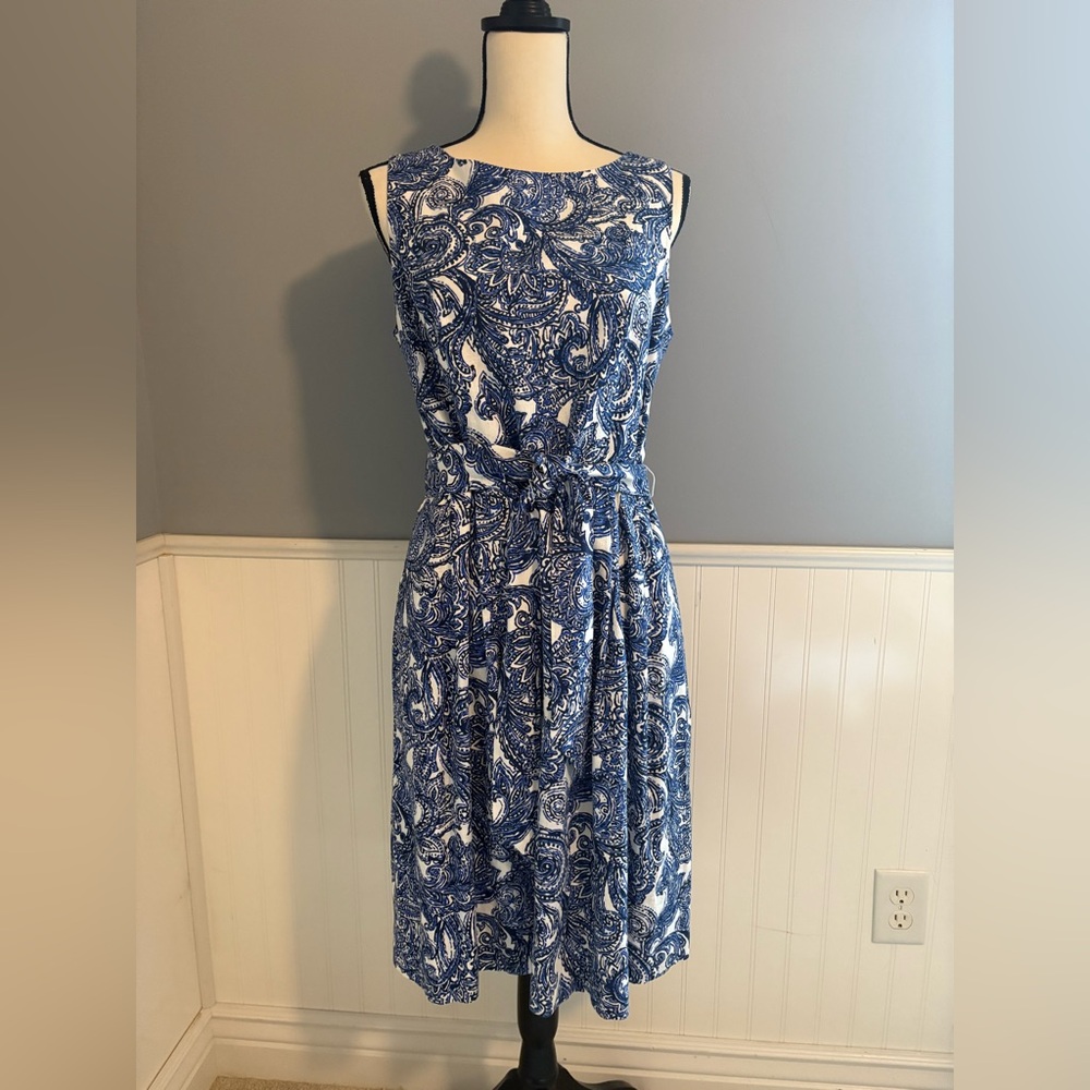 Anne Klein Paisley Print Dress Like New